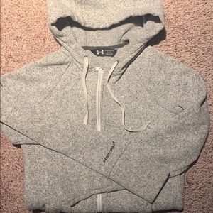 UnderArmour zip up sweater knit fleece hoodie